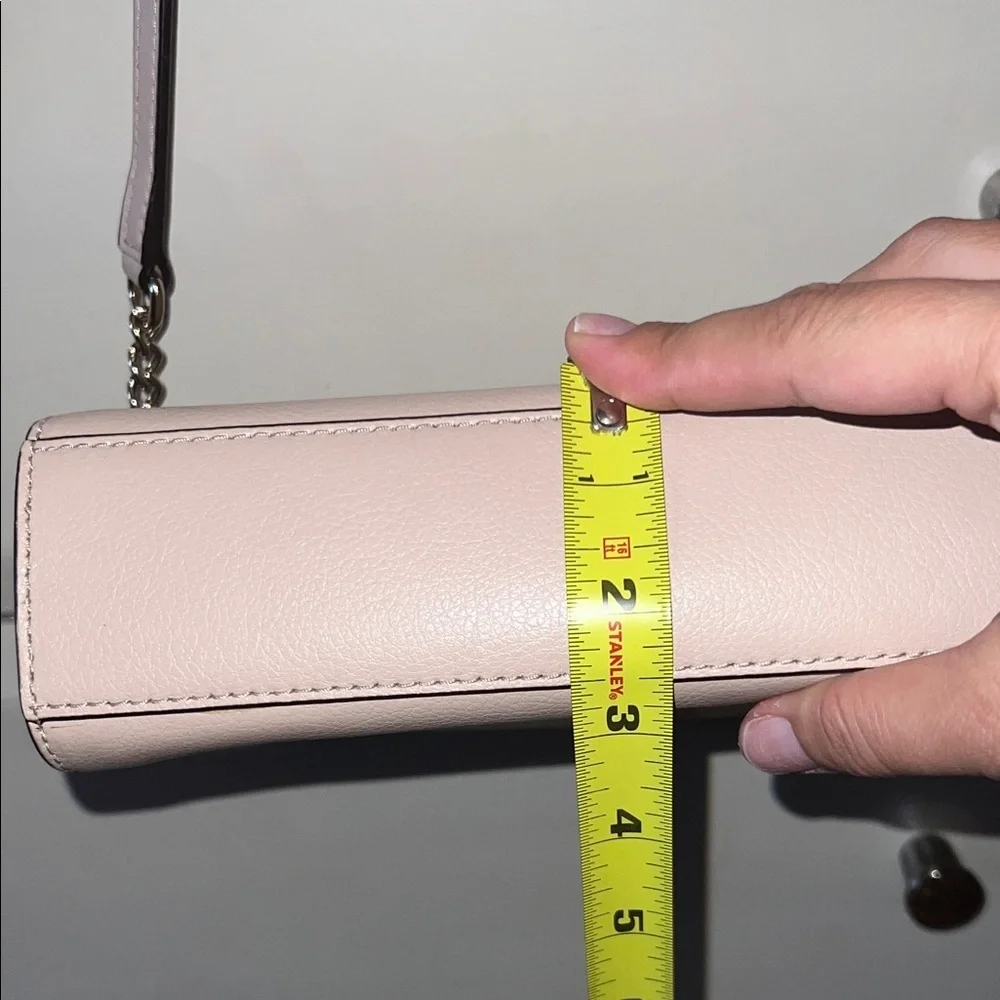 Kate Spade Light Pink Crossbody Bag with Chain Strap